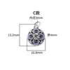 Plata Pura S999 Retro Nuevo Chinoiserie Cloisonné Azul Quemado Nudo Chino Loto Tendencia Nacional Pulsera DIY Accesorios de Plata