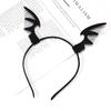 Acessórios de Cabelo de Halloween Tecido Feminino Estilo Escuro Aro de Cabelo Personalizado Grampo de Cabelo Engraçado para Festa Adereços Tiara Fofa de Abóbora