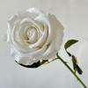 Rosa de flanela pequena única rosa de simulação decoração de salão de casamento flor de seda adereços para vestido de casa atacado comércio exterior