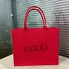Bolsa de Fieltro para Boda, Bolso de Mano de Fieltro Rojo, Bolsa de Fieltro Personalizada de Paz y Alegría, Bolsa de Fieltro, Bolso de Mano Personalizado