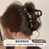 Presilha de cabelo marrom estilo francês para mulheres, moderna e versátil, com toque de luxo, presilha de tubarão, novo modelo 2026, acessório de cabelo tipo garra Maillard
