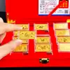 Doce Signos del Zodiaco Caja de Regalo de Lingote de Oro 999 Set de Moneda Conmemorativa de Lámina de Oro Evento de Negocios Evento de Ventas Transmisión en Vivo Regalo