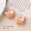 Accesorios de resina de dibujos animados para hacer tú mismo, accesorios de fresa, postre, crema, pegamento, pinza para el cabello hecha a mano, funda para teléfono móvil, hebilla para zapatos, lote de accesorios