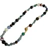 Collar de Piedra Natural para Mujer, con Cuentas, Estilo Diseñador de Lujo Ligero, Ágata, Nuevo Estilo Chino, Colores Vibrantes, Textura en Capas, Cadena para Clavícula