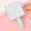 Espejo Peine Portátil Dos en Uno Mango Espejo Cuadrado Portátil de Mano Set de Espejo Peine de Maquillaje para Niñas Tocador Portátil de Mano