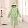 Albornoz para niños y niñas, otoño e invierno, grueso, absorbente, de forro polar coral, toalla de baño con capucha, pijama de manga larga, camisón, venta al por mayor