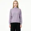 Comercio Electrónico Transfronterizo de Amazon Marca de Moda MAX Auténtico Mismo Estilo Color Sólido Cuello Medio Cuello Redondo Corte Holgado Suéter Tejido Mujer