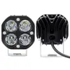 Spot Car Luz de Trabalho LED Luz Amarela Branca Luz Auxiliar 40W Lente de Trevo de Quatro Folhas Holofote Holofote Modificado para Motocicleta