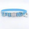 Collar Reflectante de Seda para Gato Compañero con Cascabel Esmerilado Collar para Perro Gato Cara de Gato Hebilla de Seguridad Anti-asfixia Collar