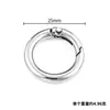 Hebilla de Anillo de Resorte de Aleación de Zinc Accesorios para Joyería DIY Gancho para Collar Pulsera Colgante para Bolso Llavero de Equipaje