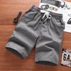 Pantalones cortos para hombre de algodón puro, pantalones de 5 puntos de verano 5XL, delgados, holgados, de talla grande, pantalones deportivos modernos, pantalones grandes, pantalones de media pierna, pantalones de algodón y lino