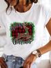 Camiseta Manga Curta Estampa Gráfica Roupas Vestuário Mulheres Gato Ca
