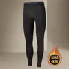Calça legging térmica masculina, justa, quente, elástica, extra longa, versão fina de inverno com fleece, calça de fio shark Barbie extra elástica para meninos