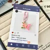 Chaveiro de Flor e Borboleta Fofo Pingente Exquisito para Bolsa de Estudante Chaveiro de Carro Ornamentos Pendurados de Nicho de Alto Valor