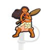 Tapa de Dibujos Animados Linda Moana para Pajilla, Tapón de Pajilla a Prueba de Polvo, Cubierta Protectora de Vidrio para Pajilla