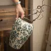 Nuevo Jarrón Cerámico de Peonías Estilo Chino con Aplique, Jarra de Cerámica de Lujo de Gama Alta, Decoración para el Hogar de Casas de Huéspedes, Decoración para Arreglos Florales, Flores Secas