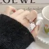 Anillo de Personalidad de Mariposa Hueca Estilo Dulce y Minimalista, Joyería de Anillo de Dedo Abierto Simple y Versátil Apilable Diseño de Nicho