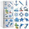 Pegatina magnética para coche con diseño de crucero náutico, pegatina decorativa de dibujos animados para fiesta, pegatina de crucero oceánico, pegatina para nevera, puerta de escotilla