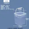 Cubo de Plástico Sellado de Grado Alimenticio Transfronterizo, Cuadrado con Tapa, Cubo Espesado para Té de Leche, Cubo Químico, Empaque para Snacks de Frutas