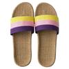 Pantuflas de lino para el hogar, pantuflas de interior para parejas, de algodón y lino, antideslizantes, de suela gruesa, para verano, para hombres y mujeres, venta al por mayor