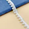 Renda de fita de pérola explosiva feita à mão de face única tamanho renda de fita de pérola DIY acessórios decorativos de roupas chinesas étnicas acessórios