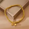 Pulsera de Loto de Herencia Personalizada Pulsera de Cuentas de Transferencia de Loto Pulsera de Acero de Titanio para Todo el Cuerpo Este Año de Vida Joyería para Mujer que no se Desvanece