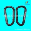 Venta de fábrica n.º. Mosquetón tipo D de electroforesis negra de acero al carbono comprimido de 8 piezas para hamacas de exterior, artículos deportivos, accesorios para equipaje