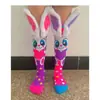 Explosiones Rojas de Internet Transfronterizas Joyería Infantil Calcetines Tendencia de Personalidad Conejo de Orejas Largas Calcetines de Princesa para Niñas Venta al por Mayor