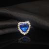 Nova Fivela de Cristal em Forma de Coração, Aro de Strass Acrílico com Garras, Strass Costurado à Mão, Materiais para Acessórios de Vestuário DIY, Vendas Diretas da Fábrica