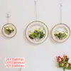 Materiais Decorativos Ecológicos para Jardim de Infância DIY Artesanal Corda de Cânhamo Pingente de Madeira Linho Retrô Pingente Decorativo de Parede Pingente