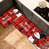 Alfombras de Navidad Transfronterizas Amazon Mayorista Felpudos Decorativos para Nochebuena Alfombrillas Combinadas para Cocina Felpudos para Puerta de Entrada