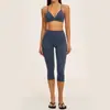 Conjunto de yoga nuevo transfronterizo para mujer, holgado y casual, levantacola, secado rápido, atuendo deportivo de manga media 8793