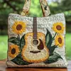 Nueva tienda independiente TEMU, Novedad en Amazon: bolsa de mano acolchada con estampado digital, bolsa casual de algodón tipo chaqueta