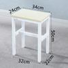 R* Taburete Cuadrado Simple Taburete de Comedor Silla de Entrenamiento para Mesa de Comedor en Casa Taburete de Hierro de Madera Taburete de Color Elevación Adulto Taburete de Taller de Fábrica
