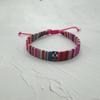 0,75cm Europeu e Americano Transfronteiriço Novo Mais Vendido Estilo Étnico Design Original Puxar Colorido Pulseiras Coloridas Tecidas à Mão