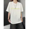 Ropa Nueva de Verano 2026 para Pareja Estilo Coreano Moderna Personalizada Bordada Suelta Oversize Tops Unisex Sensación de Alta Gama