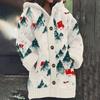 Cárdigan de comercio exterior 24 años nuevo abrigo de suéter de imitación suelto jacquard con capucha otoño e invierno transfronterizo más vendido D venta al por mayor