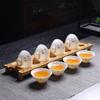 Caixa de presente sebo jade porcelana xícara doméstica branca porcelana xícara de chá xícara de chá kung fu pequena tigela de chá conjunto de chá personalizado