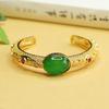 Pulseira de Ágata Verde Aiyu Pulseira de Calcedônia Amarela Óleo de Frango Joias Estilo Étnico Atacado de Fábrica Dropshipping S4021903