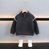 Suéter Chaqueta para Niño Otoño e Invierno 2025 Nuevo Bebé Rojo Cárdigan de Punto Top Niño Estilo Coreano Chaqueta de Invierno