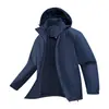 Chaqueta ligera para exteriores, cortavientos e impermeable, abrigo fino de una sola capa para parejas para montañismo, chaqueta estampada para hombre al por mayor