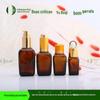 Em Estoque 10~100ml Frascos Quadrados Marrons para Óleo Essencial Frascos de Vidro Cosmético Frascos Transparentes Reabastecíveis Perfume Portátil