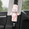 Funda protectora para cinturón de seguridad de coche, diseño de dibujos animados, alargada, antiapriete para el cuello, decoración para coche para mujeres