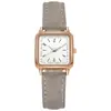 Nuevo modelo más vendido para comercio exterior, reloj cuadrado simple para mujer estilo correa, reloj de pulsera de cuarzo, stock del fabricante para venta al por mayor
