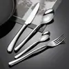 Juego de Cubiertos para Bistec y Tenedor de Acero Inoxidable Luna Francesa Vajilla Occidental para Comida Occidental de Hotel Tenedor, Cuchillo y Tenedor de Acero Inoxidable