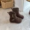 Botines Gruesos para Niña 2026 Nuevo Otoño Piel Suave Retro Cómodos Botas Martin Mezclilla Versátiles Botas de Piel para Niña