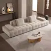 Sofá Lawrence de Couro Genuíno com Apoio para os Pés, Moderno Minimalista Simples Estilo Italiano Sala de Estar Apartamento Pequeno Sofá de Couro Reto