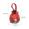 Bolsa de Regalo Navideña Bolsa de Manzana para Nochebuena Empaque de Fruta de la Paz Decoración de Regalo de Dulces Bolsa Navideña Transfronteriza