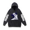 Sudadera con capucha vintage lavada y desgastada de algodón puro Cola de Hada perímetro de cola de duende suéter con capucha transfronterizo sombreros para hombres y mujeres
