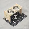 Estante de Madera para Comederos de Mascotas, Ajustable, para Perros Pequeños y Medianos, Estante para Comedero de Gatos, Comedero para Perros, Estante para Agua